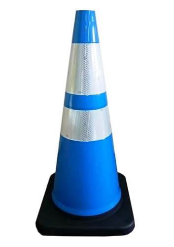 Amazon | 【PVCソフトスマートコーン 青/白】H700×W355×T355(mm